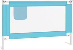 vidaXL Bedhekje peuter 120x25 cm stof blauw