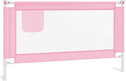 vidaXL Bedhekje peuter 140x25 cm stof roze