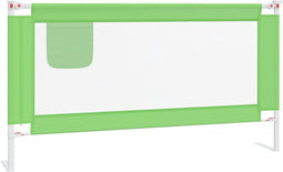 vidaXL Bedhekje peuter 160x25 cm stof groen