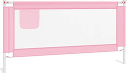 vidaXL Bedhekje peuter 180x25 cm stof roze