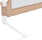 vidaXL Bedhekje peuter 180x42 cm polyester taupe