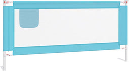 vidaXL Bedhekje peuter 190x25 cm stof blauw