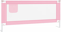 vidaXL Bedhekje peuter 200x25 cm stof roze