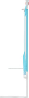 vidaXL Bedhekje peuter 90x25 cm stof blauw