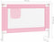 vidaXL Bedhekje peuter 90x25 cm stof roze