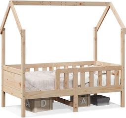 vidaXL - Bedhuis - massief - grenenhout - 70x140 - cm