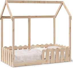 vidaXL - Bedhuis - massief - grenenhout - 70x140 - cm