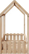 vidaXL - Bedhuis - massief - grenenhout - 70x140 - cm