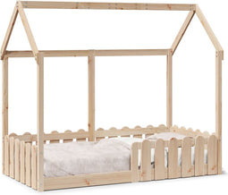 vidaXL - Bedhuis - massief - grenenhout - 80x160 - cm