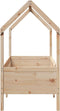 vidaXL - Bedhuis - massief - grenenhout - 80x160 - cm