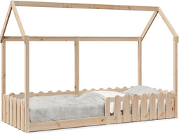 vidaXL - Bedhuis - massief - grenenhout - 80x200 - cm