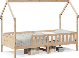 vidaXL - Bedhuis - massief - grenenhout - 80x200 - cm