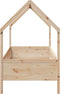 vidaXL - Bedhuis - massief - grenenhout - 80x200 - cm