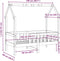 vidaXL - Bedhuis - wasbruin - massief - grenenhout - 70x140 - cm