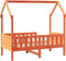 vidaXL - Bedhuis - wasbruin - massief - grenenhout - 70x140 - cm