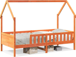 vidaXL - Bedhuis - wasbruin - massief - grenenhout - 80x200 - cm