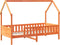 vidaXL - Bedhuis - wasbruin - massief - grenenhout - 80x200 - cm