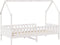 vidaXL - Bedhuis - wit - massief - grenenhout - 80x200 - cm