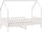 vidaXL - Bedhuis - wit - massief - grenenhout - 90x190 - cm