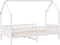 vidaXL - Bedhuis - wit - massief - grenenhout - 90x200 - cm
