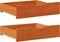 vidaXL - Bedlades - 2 - st - 75x55x16 - massief - grenenhout - wasbruin
