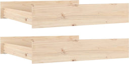 vidaXL - Bedlades - 2 - st - massief - grenenhout