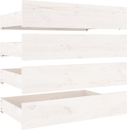 vidaXL - Bedlades - 4 - st - massief - grenenhout