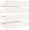 vidaXL - Bedlades - 4 - st - massief - grenenhout - wit