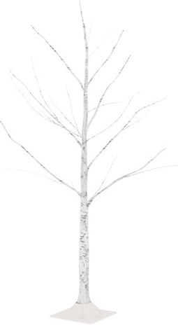 vidaXL - Berkenboom - LED - 48 - LED's - warmwit - 120 - cm - wit