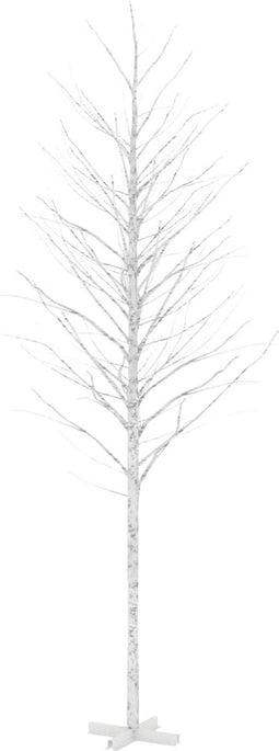 vidaXL - Berkenboom - LED - 672 - LED's - warmwit - 400 - cm - wit