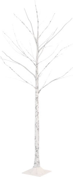 vidaXL - Berkenboom - LED - 72 - LED's - warmwit - 150 - cm - wit