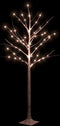 vidaXL - Berkenboom - LED - 72 - LED's - warmwit - 150 - cm - wit