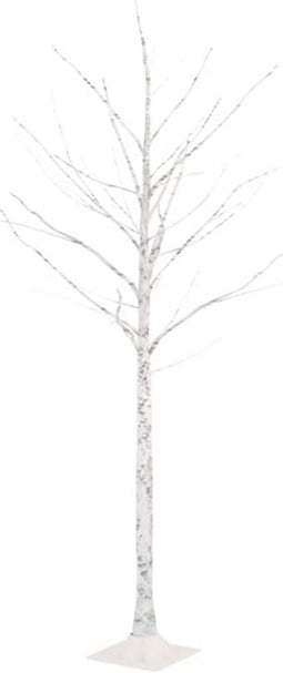 vidaXL - Berkenboom - LED - 96 - LED's - warmwit - 180 - cm - wit