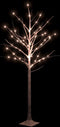 vidaXL - Berkenboom - LED - 96 - LED's - warmwit - 180 - cm - wit