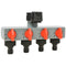 vidaXL Besproeiingstimer automatisch met 4 Stations 3 V