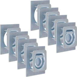 vidaXL - Bevestigingsringen - voor - aanhanger - 2000 - kg - verzinkt - staal - 8 - st