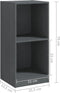 vidaXL - Bijzetkast - 35,5x33,5x76 - massief - grenenhout - grijs