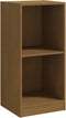 vidaXL - Bijzetkast - 35,5x33,5x76 - massief - grenenhout - honingbruin