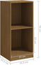vidaXL - Bijzetkast - 35,5x33,5x76 - massief - grenenhout - honingbruin
