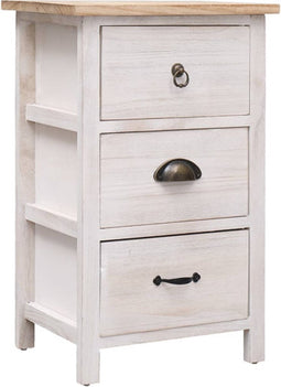 vidaXL - Bijzetkast - 35x25x57 - cm - paulowniahout