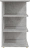 vidaXL - Bijzetkast - 35x35x55 - cm - bewerkt - hout - betongrijs