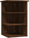 vidaXL - Bijzetkast - 35x35x55 - cm - bewerkt - hout - bruin - eikenkleur