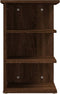 vidaXL - Bijzetkast - 35x35x55 - cm - bewerkt - hout - bruin - eikenkleur