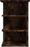 vidaXL - Bijzetkast - 35x35x55 - cm - bewerkt - hout - gerookt - eikenkleurig