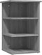 vidaXL - Bijzetkast - 35x35x55 - cm - bewerkt - hout - grijs - sonoma - eikenkleurig