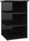 vidaXL - Bijzetkast - 35x35x55 - cm - bewerkt - hout - grijs - sonoma - eikenkleurig
