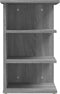 vidaXL - Bijzetkast - 35x35x55 - cm - bewerkt - hout - grijs - sonoma - eikenkleurig