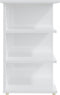 vidaXL - Bijzetkast - 35x35x55 - cm - bewerkt - hout - hoogglans - wit