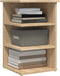 vidaXL - Bijzetkast - 35x35x55 - cm - bewerkt - hout - sonoma - eikenkleurig