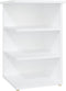 vidaXL - Bijzetkast - 35x35x55 - cm - bewerkt - hout - wit